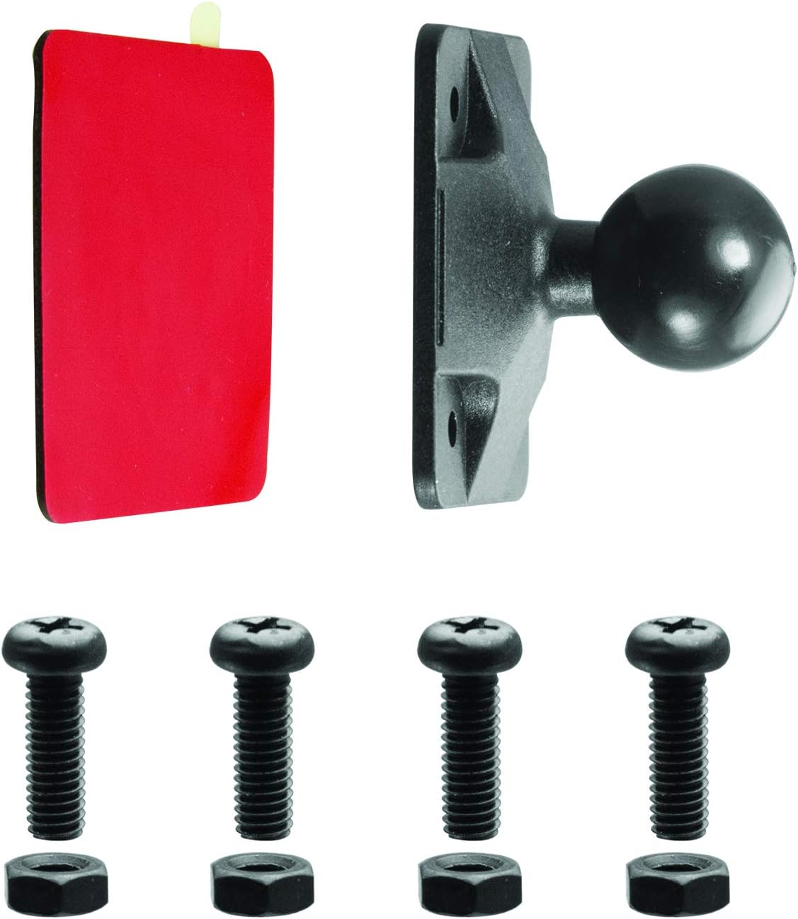 iBolt 25mm / 1 inch Composite AMPS Adapter Plate for Industry Standard Dual Ball Socket mounting arms,25mm Composite,IBPB-33880