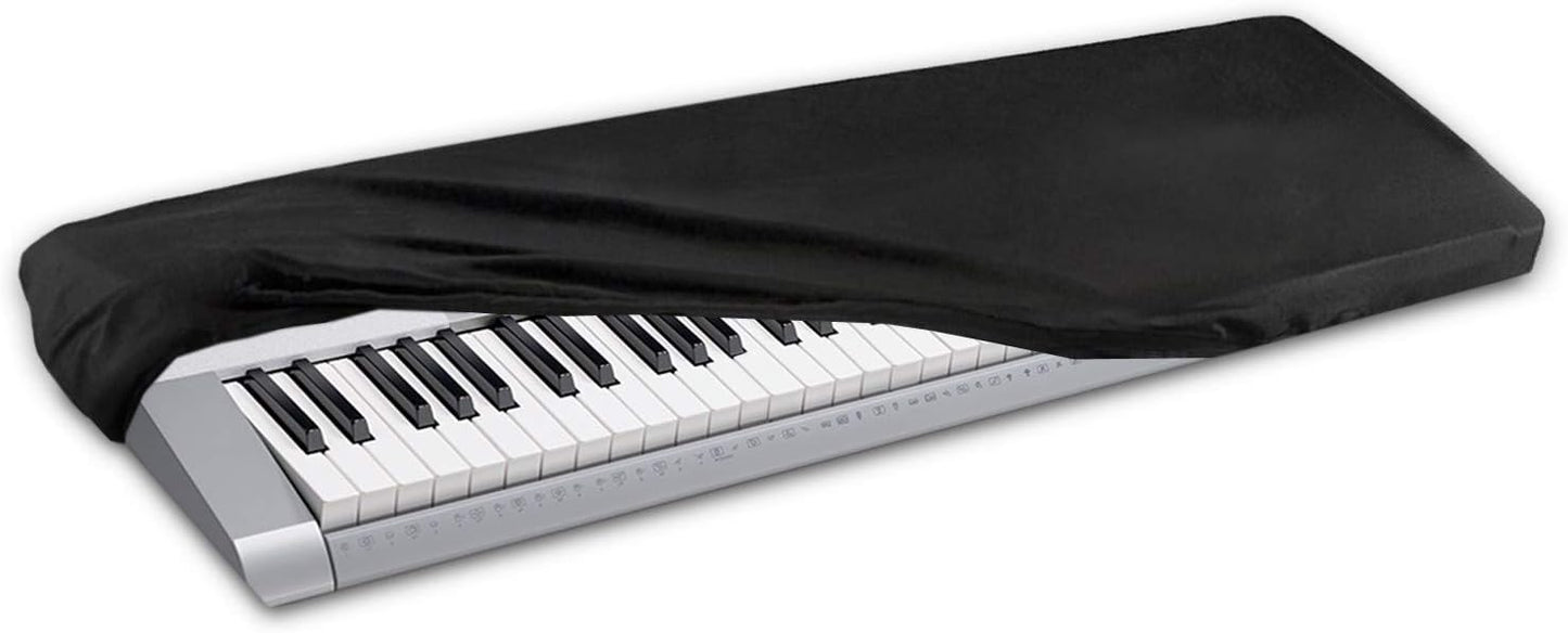 HQRP Elastic Dust Cover w/Bag compatible with Casio LK-265 LK265 LK-280 LK280 WK-6600 WK6600 WK-7600 WK7600 WK-245 WK245 Electronic Keyboards Digital Pianos