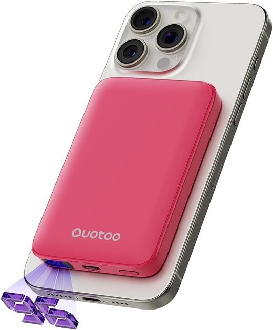 2025 Magnetic 15W Power Bank for iPhone,5000mAh Magsafe Battery Pack with 20w Fast Charging,Slim Magsafe Power Bank in&Out,with LED Display,Wireless Portable Charger for iPhone 16/15/14/13/12 Series