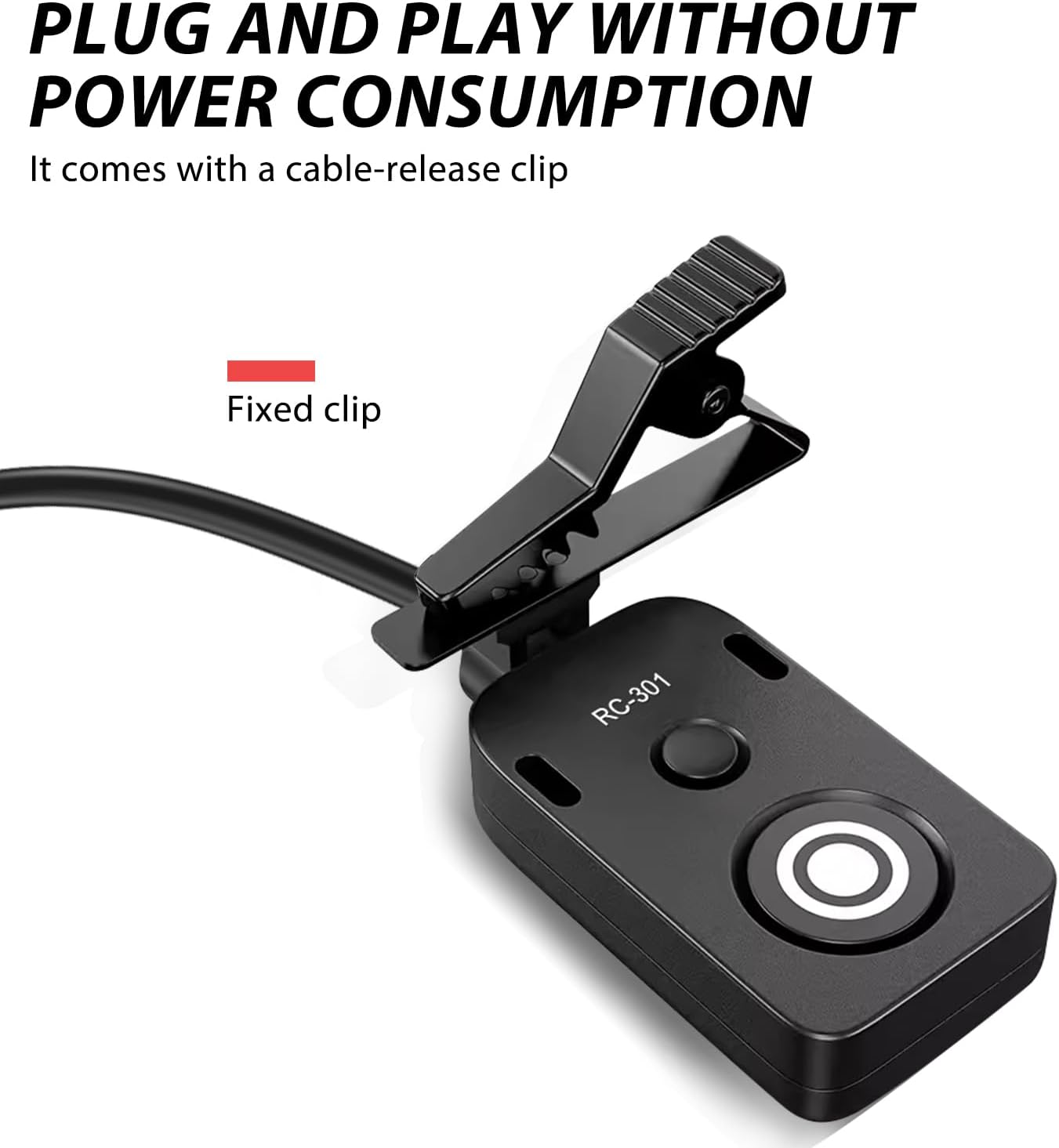 5M Extension Cord RC301-DC0 Remote Small Shutter Release Remote Control for nk D850 D810 D800E Z8 Z9 Push Button Extension Portable Small Release Key(RC301-DC0 NK 196.8in/5m)