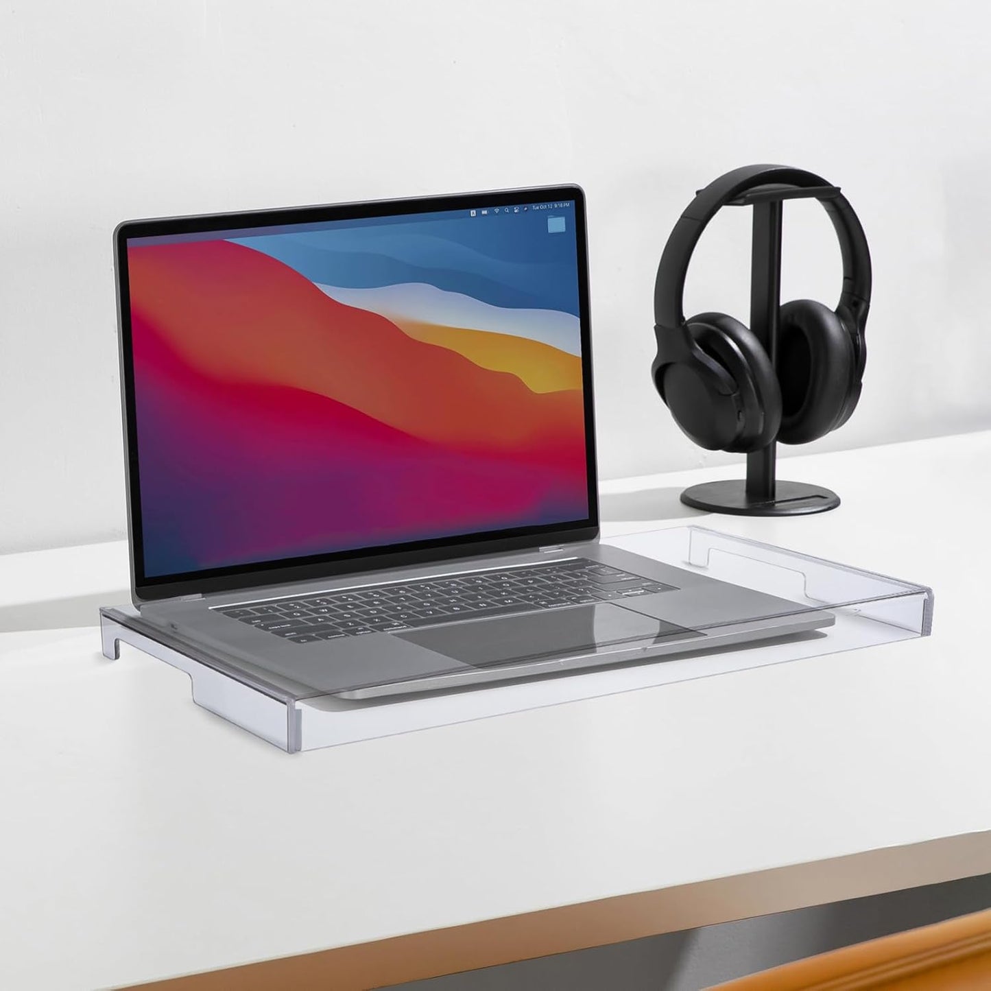 Acrylic Laptop Keyboard Cover : Clear Computer Keyboard Dust Cover for 14 inch Notebook, 13.76X9.82X1.18in