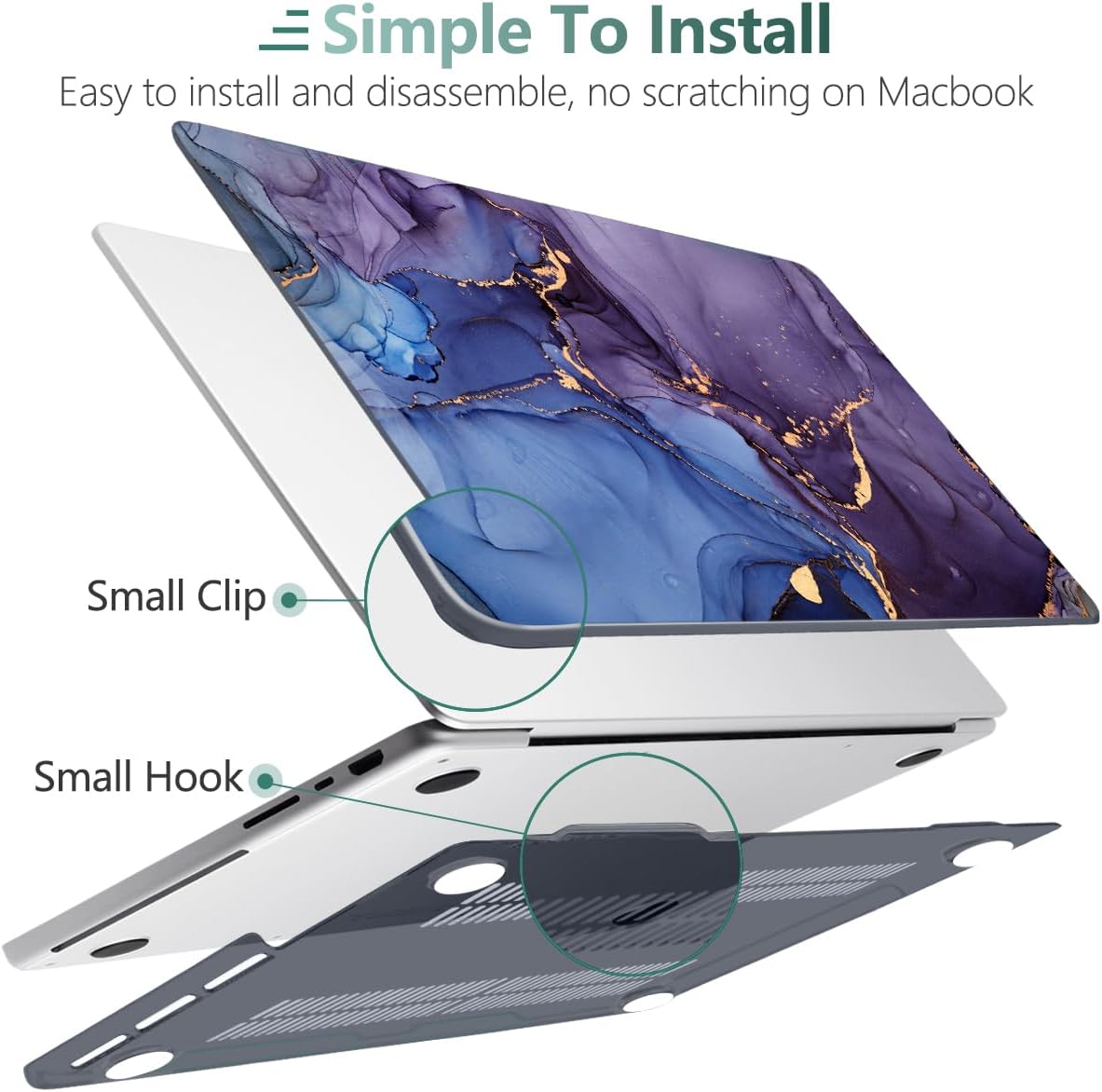 DONGKE for M4 MacBook Pro 16 Inch Case 2024 2023 2021 A3403 A3186 M3 A2991 M2 A2780 M1 A2485 Pro/Max Chip, Plastic Hard Shell Case & Keyboard Cover for Mac Pro 16 with Touch ID, Abstract Marble