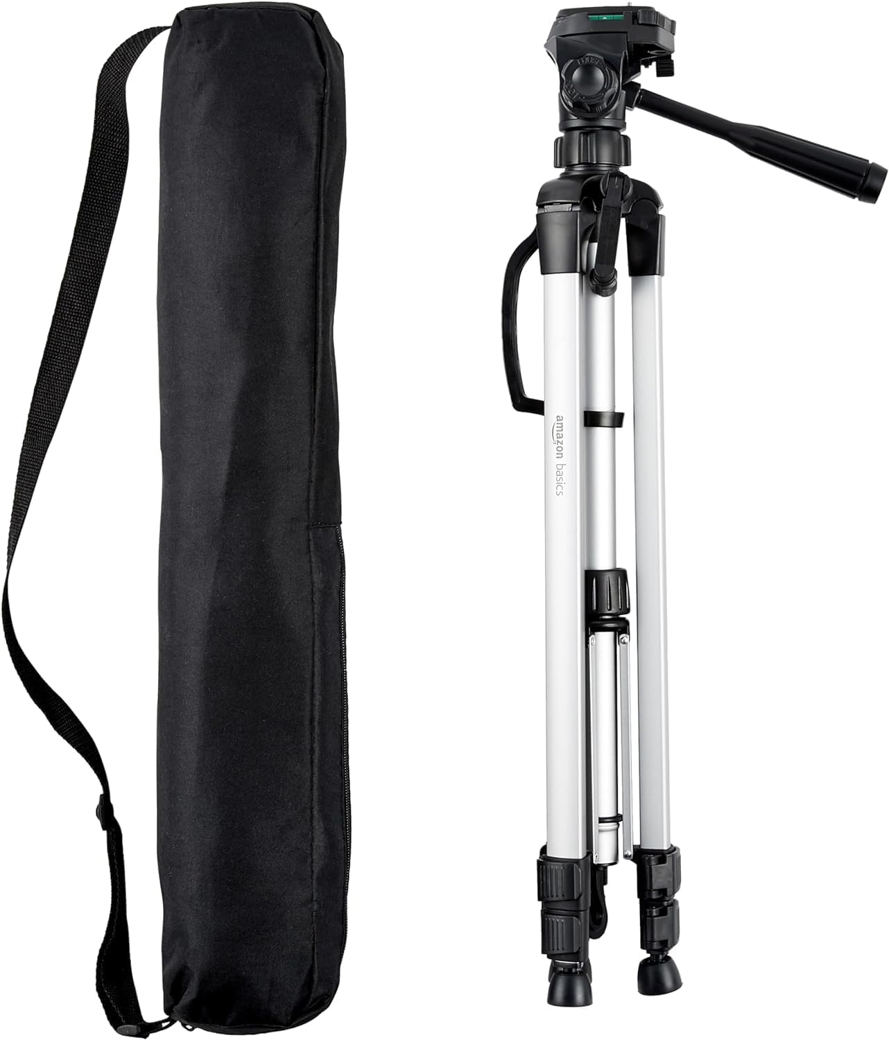 Amazon Basics 60 inch Lightweight Tripod with Bag, Black