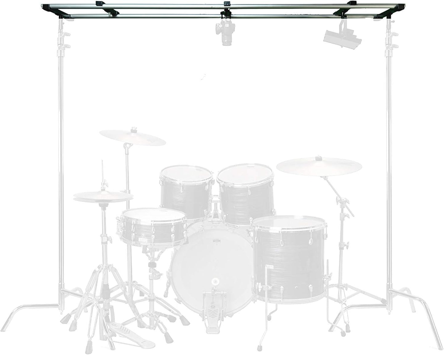 Glide Gear OH 150 Overhead Rig – for Camera, Lights – 4–12ft Modular Platform, Tripod/C-Stand Mounted, 20 lb Capacity