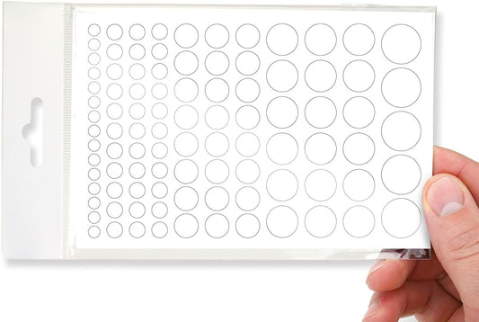 BLOCKED Stackable Webcam/Camera Vinyl Covers | 95 Low-Tack Restickable Webcam Sticker | Multiple Sizes | White 95-Pack (Ultra Glossy)