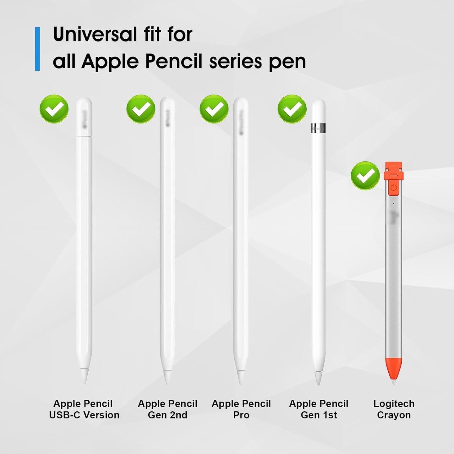 6-Pcs Pencil Tips Replacement – 4 Enhanced Precise 0.7mm Metal Nibs (Black/White/Pink) & 2 Original-Like POM Tips, Fits for Apple Pencil Pro/2nd/1st Gen/USB-C | Accurate Drawing & Smooth Writing