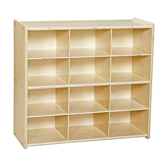 Contender 12 Cubbies 100% Birch Plywood Storage Cabinet, Office and Homeschool Organizer for Toys, Books, Art and Craft Supplies [Fully Assembled]