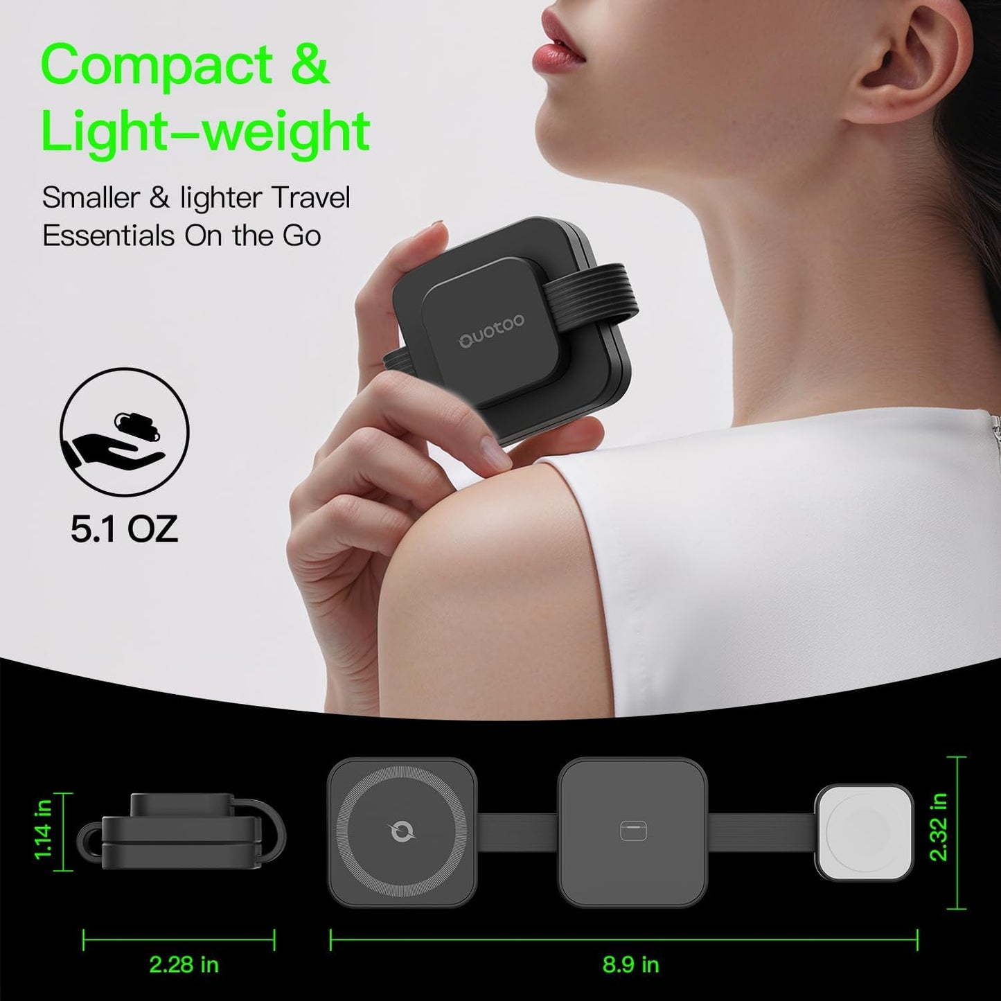 2025 for iPhone 16 Pro Max 3 in 1 Foldable Wireless Charging Station for MagSafe Magnetic Charger, Travel Stand 20W Charge Multiple Devices for iPhone 16/15/14/12/11/X-Apple iWatch Ultra/SE AirPods