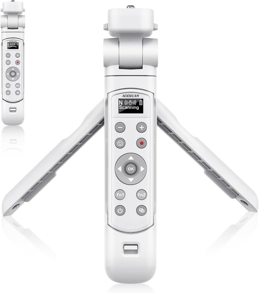 AODELAN for Nikon Camera Tripod with Rechargeable Wireless Shutter Release,Shooting Grip Remote Control Handle for P1000,P950,B600,A1000,Z6 II,Z30,Z50,Z5,Z7 II,Z fc,Z f,Z6 III,Z50 II,P1100,Z5II(White)