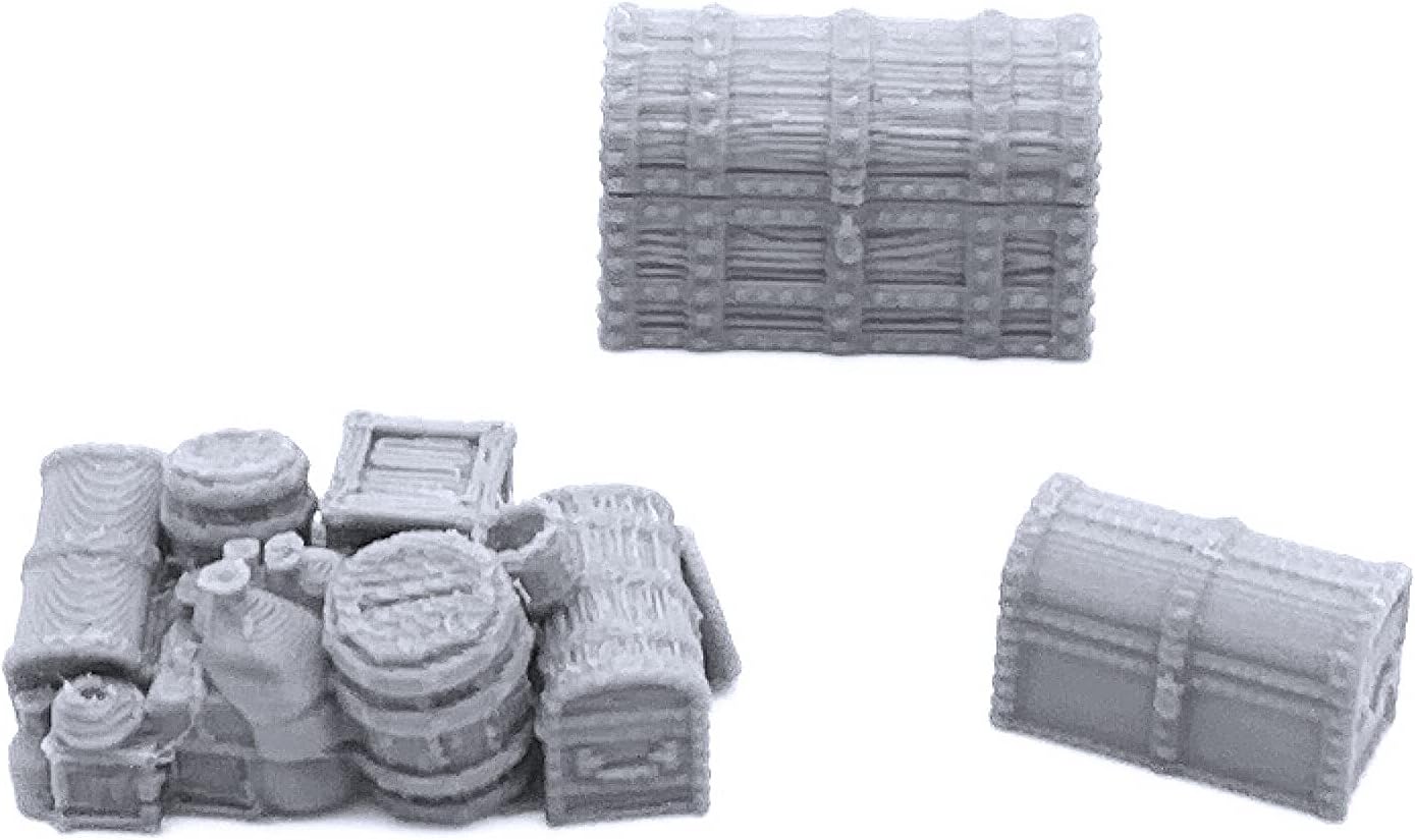 EnderToys Traveler's Camp II by Printable Scenery, 3D Printed Tabletop RPG Scenery and Wargame Terrain 28mm Miniatures