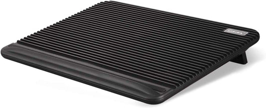 Laptop Cooling Pad, Coolertek USB Powered Laptop Cooler, 2 Blue Silent Big Fans, Height Adjustable Non-Slip Laptop Stand with Dual USB 2.0 Ports, Fits 11-17 Inch Notebook - Black (N2)