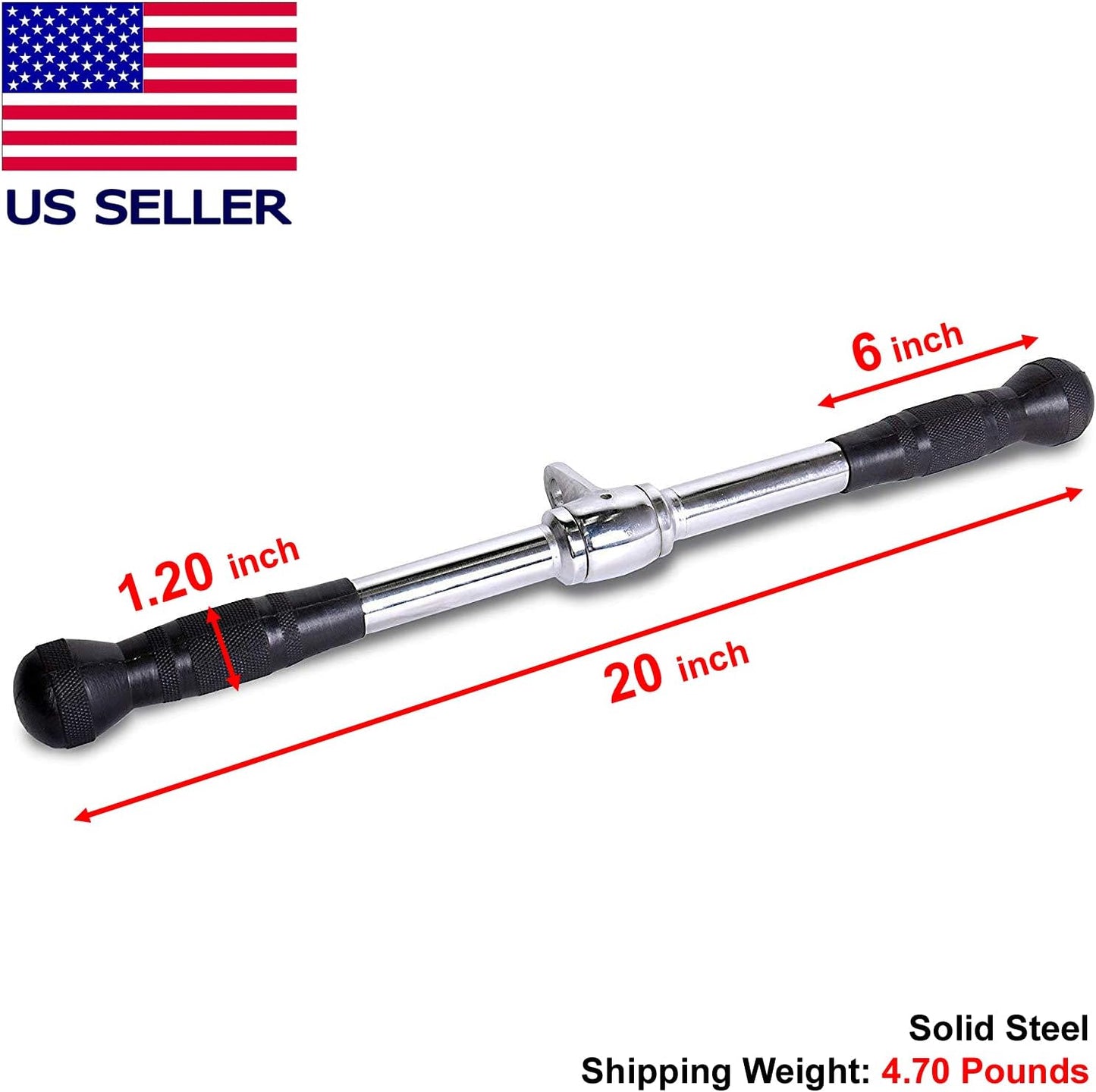 FITNESS MANIAC Strength Training Gym Accessories Home Gym Cable Attachments Exercise Machine Equipment Pull Press Down Accessory