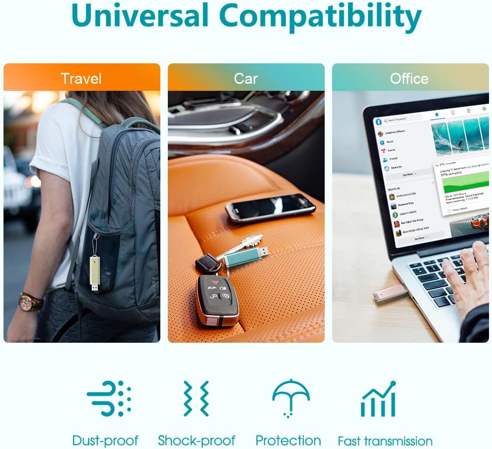 KEXIN 10 Pack 8GB Flash Drive USB Drive Thumb Drive 8 GB USB Flash Drive Jump Drive 8G Flash Drives Photo Memory Stick Pen Drive Zip Drive Coloful