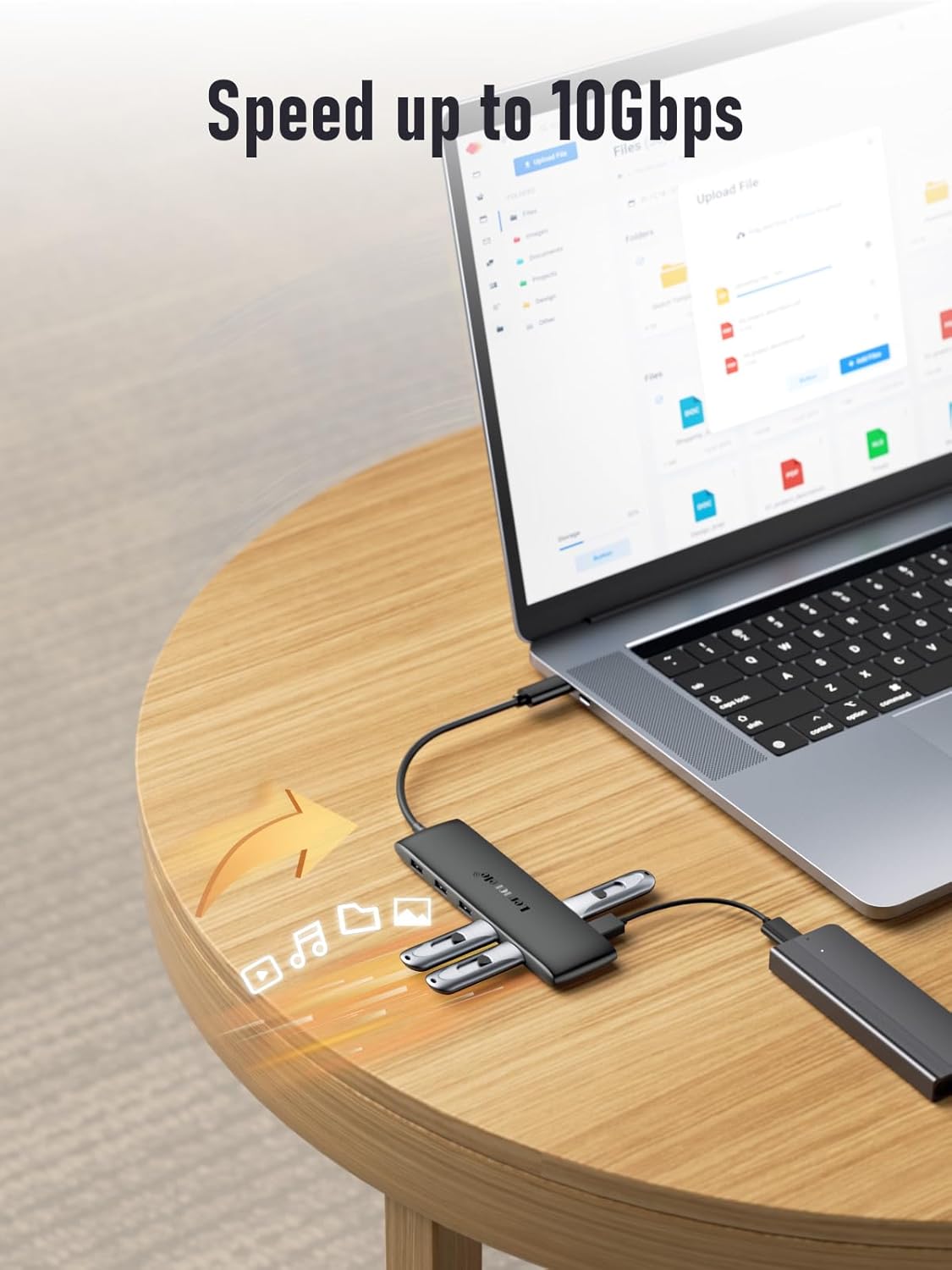 Lemorele 10 -in-1 USB C Docking Station for Laptop Dell Mac HP Lenovo, 10Gbps USB C Hub with 2 HDMI 4K, 4*USB 3.1 10Gbps Data Port, 100W PD Charging, 3 USB 2.0 for Keybord, Mouse