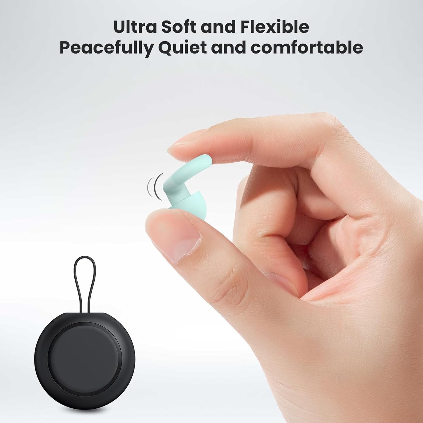 Ear Plugs for Sleeping, 2 Pairs of Reusable Earplugs for Noise Reduction 25dB-30dB with 8 Ear Tips, Soft Hearing Protection Ear Plugs for Concert,Noise Sensitivity, Study & Work