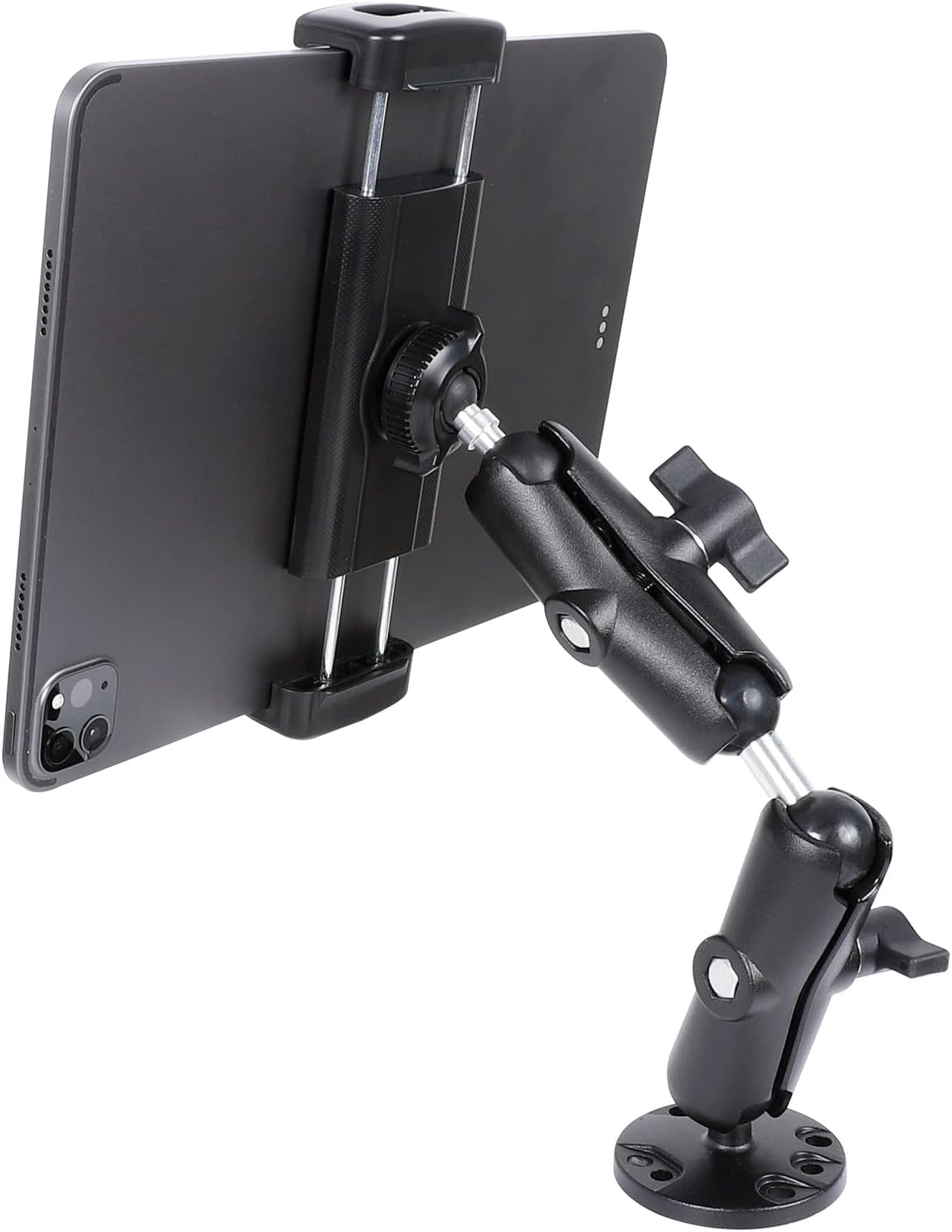 Dual Extension Double Socket Arm with 1" Double Ball Adapter Compatible with RAM B Size Mount and Other 1 inch Industry Standard Device, 360° Rotation Rod for Bike, Truck, Car (8.27" Length)