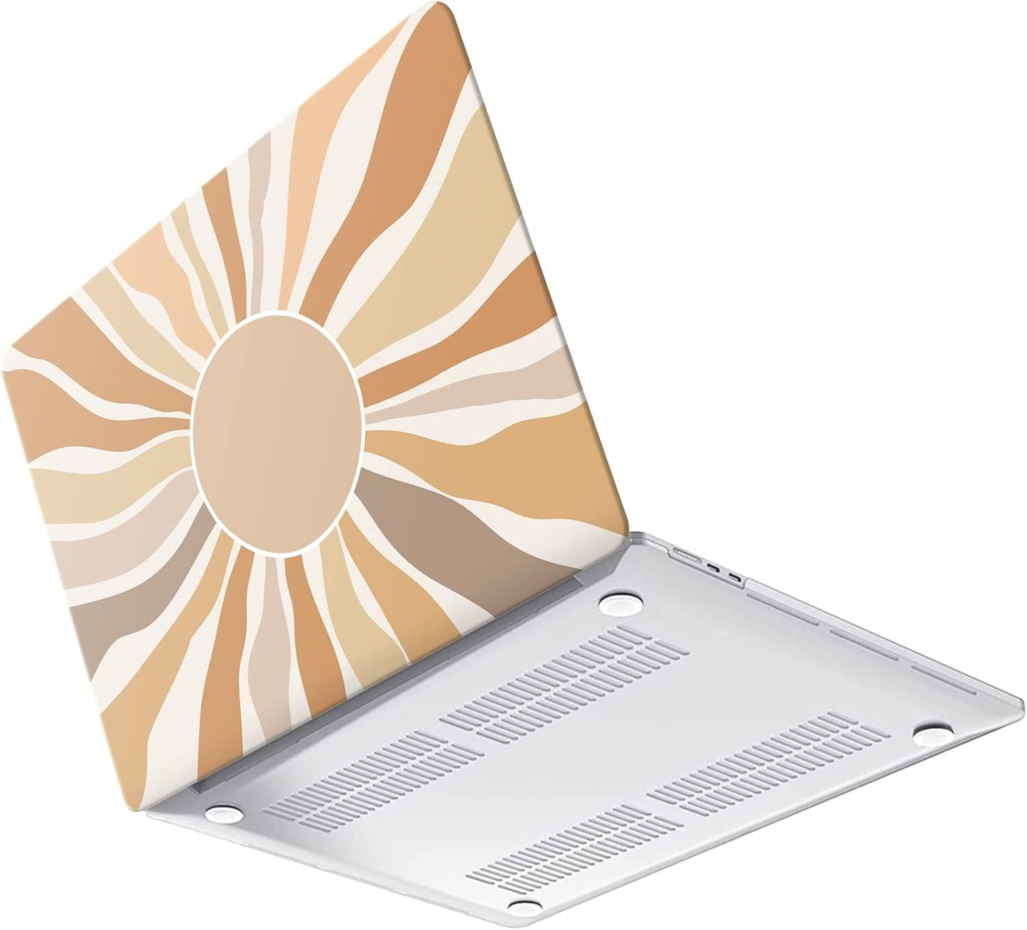 iCasso for MacBook Air 13 inch Case 2025 2024-2022 Release M4 A3240 M3 A3113 A2681 M2 with Liquid Retina Display, Hard Plastic Shell for Mac Air 13.6, TPU Keyboard Cover&Screen Protector, Sunshine