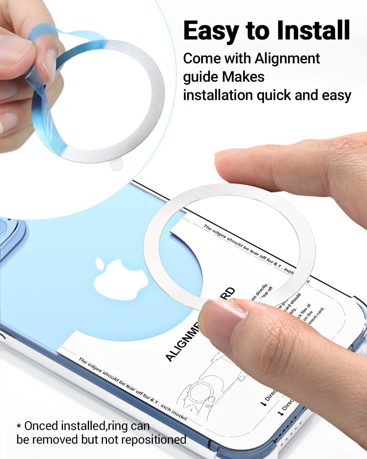 for Magsafe Sticker Magnet - 10 PCS, Ultra-Thin(0.4mm), Compatible with iPhone 15 Pro Max,15 Pro,15/14/13/12 Series,mag Safe Charger, for Apple Wallet Magsafe - Silver