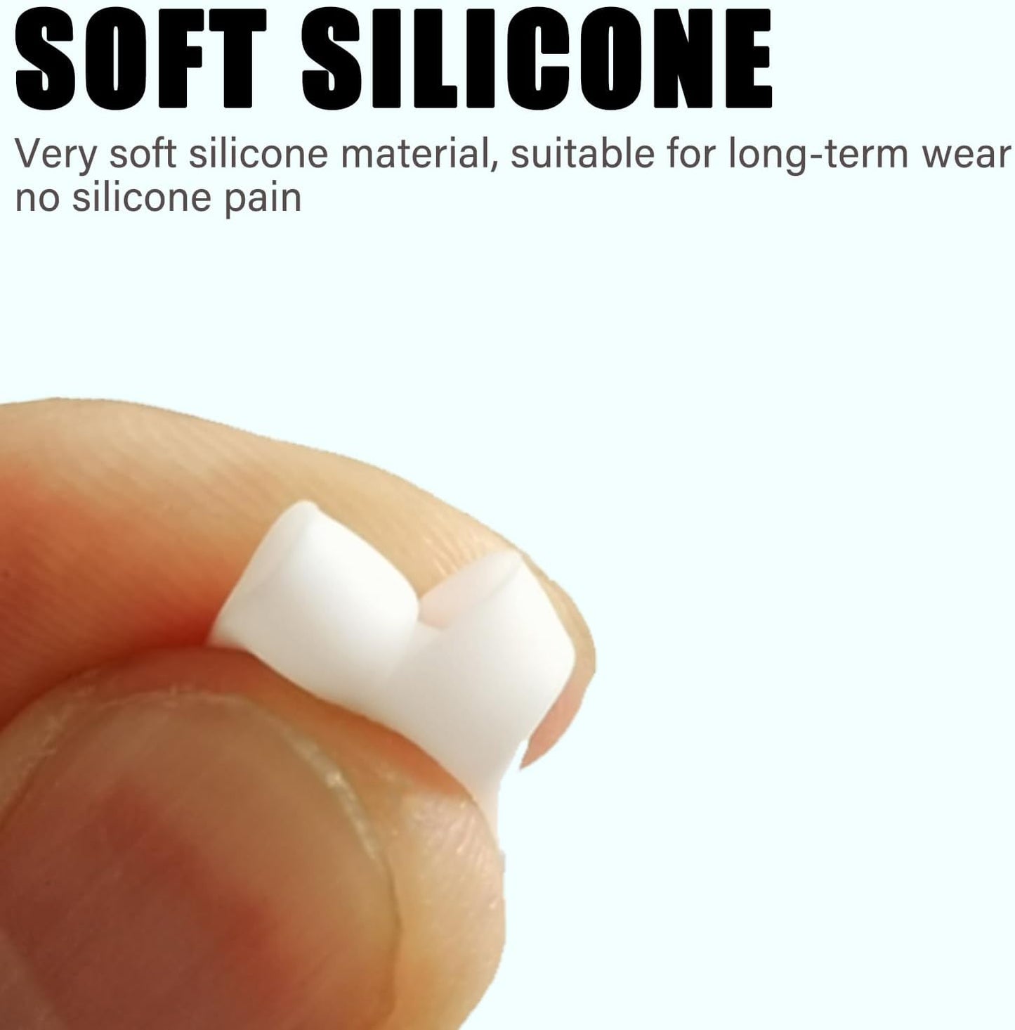 Double Flange Earbud Tips for Beats Studio Buds Replacement Cover Ear Tips for Beats Studio Buds+/Fit Pro/Solo Buds Earbuds Fit Beats Earbuds, 6 Pairs LMS White