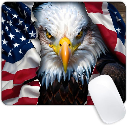 American Eagle Flag Mouse pad Customized Mousepad Non-Slip Rubber Base Mouse Pads for Computers Laptop Office Desk Accessories Mouse pad