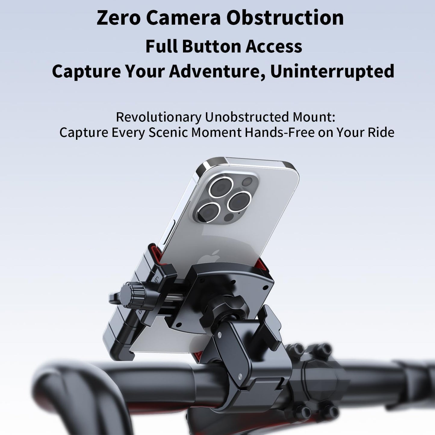 Bike Phone Holder - Motorcycle Phone Mount,Bike Phone Mount,Motorcycle Phone Holder for iPhone 16 Pro Max/Plus,15,14,13 More 4.7-6.8" Phones