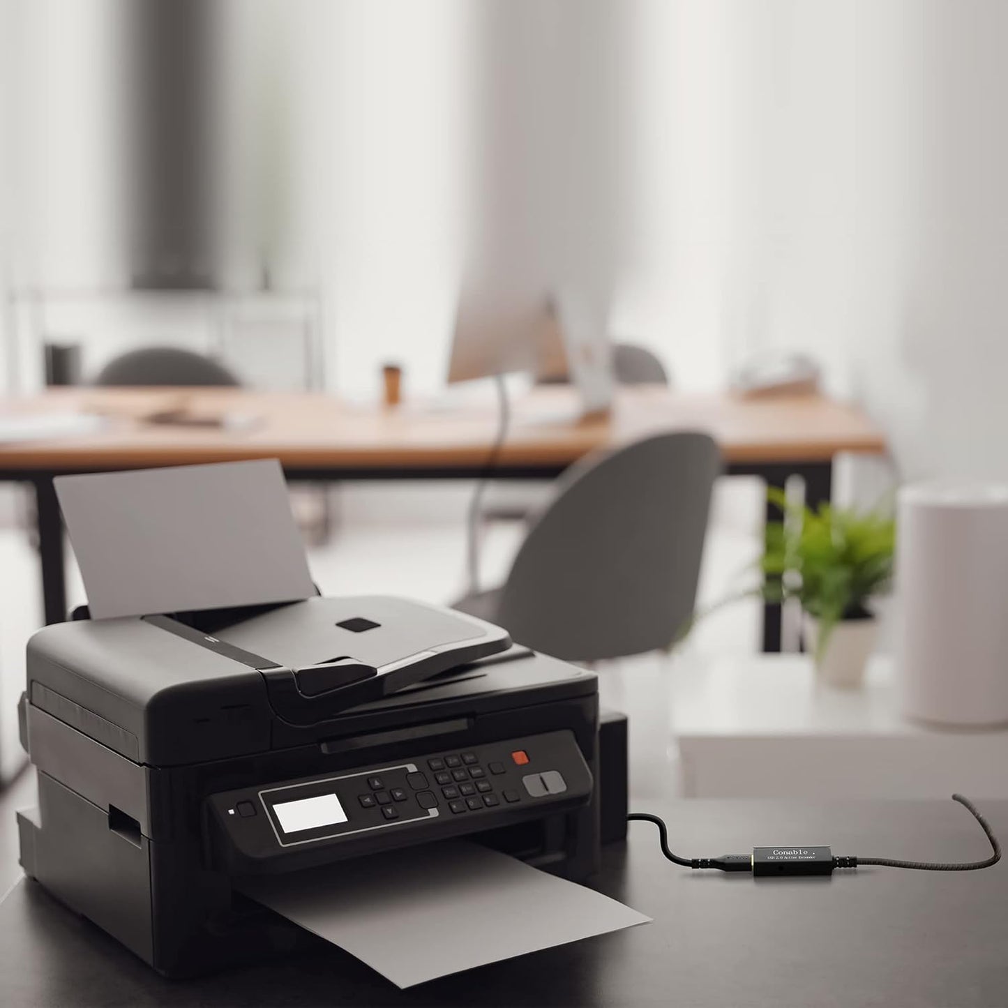 Active USB Extension Cable 75 Feet, USB 2.0 A Male to Female Repeater Cord, with 2 Extension Chipsets Signal Booster, 22AWG Tinned Pure Copper, (AC Power Supply Included)