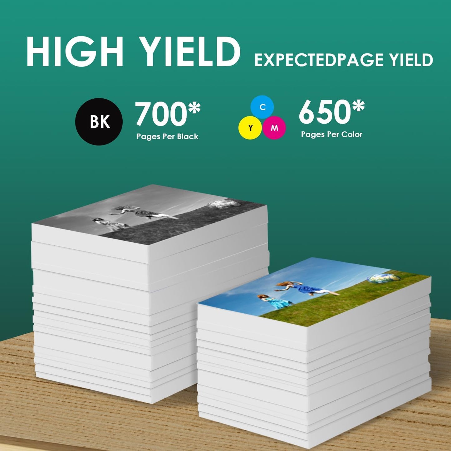 667XL 667 XL Black and Color Replacement for HP 667 XL 667 Ink Cartridges for Deskjet Ink Advantage 1275 2375,DeskJet2775,1275 2374 2375 2376 2775 2776 6075 6475 6476 Printers (1 Black, 1 Tri-Color)