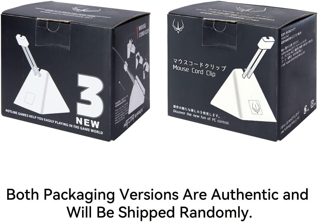 Hotline Games Mouse Bungee 3.0+ Mouse Cord Clip Cord Management System Fixer Holder for Esports FPS Game (3.0+ Black)