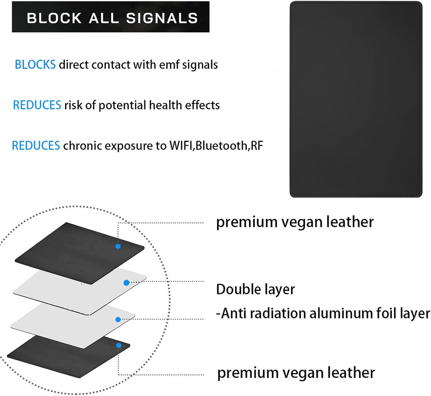 Ipad Protection Shield Pad, Radiation Protect & Heat Shield, for Ipad/Cell Phones Laptops, Tablets, Notebooks Laptop Pad (12"x7.8")