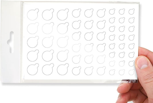Stackable Webcam/Camera Vinyl Covers | 57 Tabbed Low-Tack Restickable Webcam Sticker | Multiple Sizes | White 57-Pack Tabbed (Ultra Glossy)