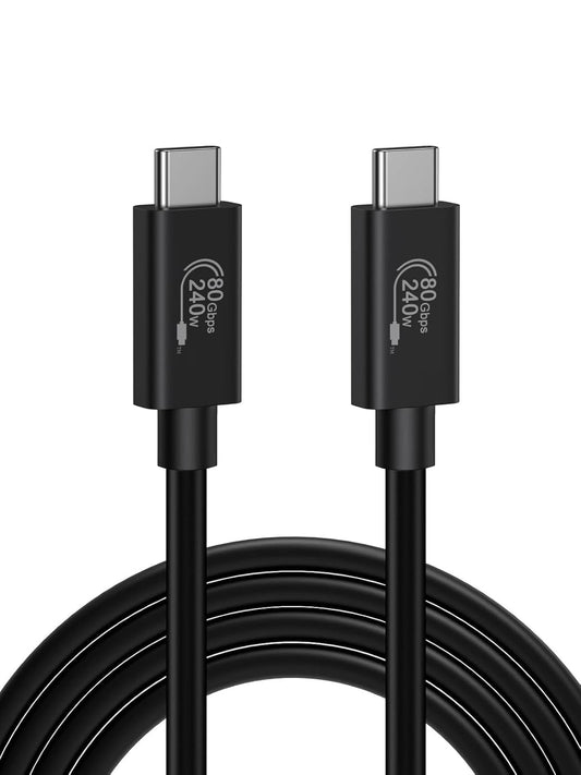 CableCreation 80Gbps USB 4 Cable 3.3FT, 120Gbps Bandwidth, 8K 60Hz Display, 240W Charging, Compatible with Thunderbolt 5,Thunderbolt 4/3, USB4, SSD, MacBook M4 Pro, Dock, eGPU