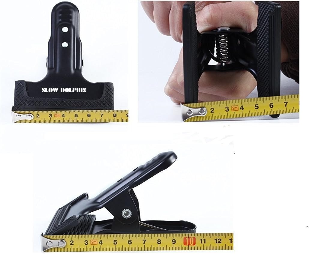 SLOW DOLPHIN Tripod Camera Clip Clamp Flash Reflector Holder Mount with 1/4 Inch Screw 360 Degree Swivel for Studio Backdrop Camera SLR, Digital SLR, Video Came（Black）