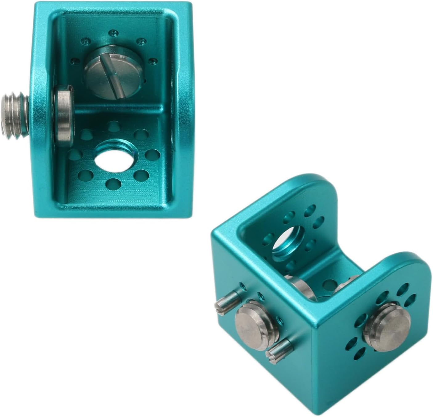 Block 3/8" Thread Bracket Lock Mounting Adapter for ARRI Sony RED Camera Lens Motor Teradek Wireless Blue