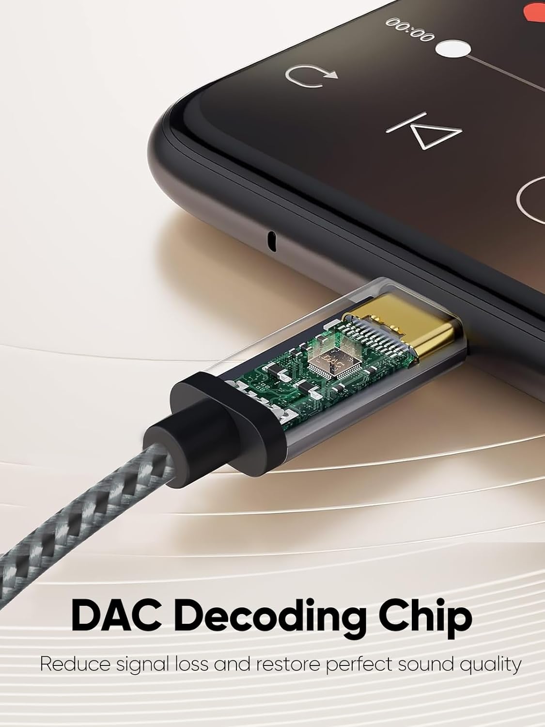 CableCreation USB C to 3.5mm Audio Cable with USB Charging Cable, Car Aux Cable, Type C to Aux Jack Headphone Car Stereo with 18W Charge for iPhone 16 15 Pro Max Plus, Galaxy S24/S23+, Pixel 9/8/7+