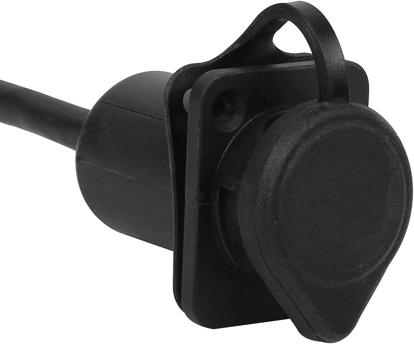 CERRXIAN 35cm RJ45 Male to Female Cat5 5e 6 Waterproof Panel Mount LAN Network Ethernet Extension Cable with Cap