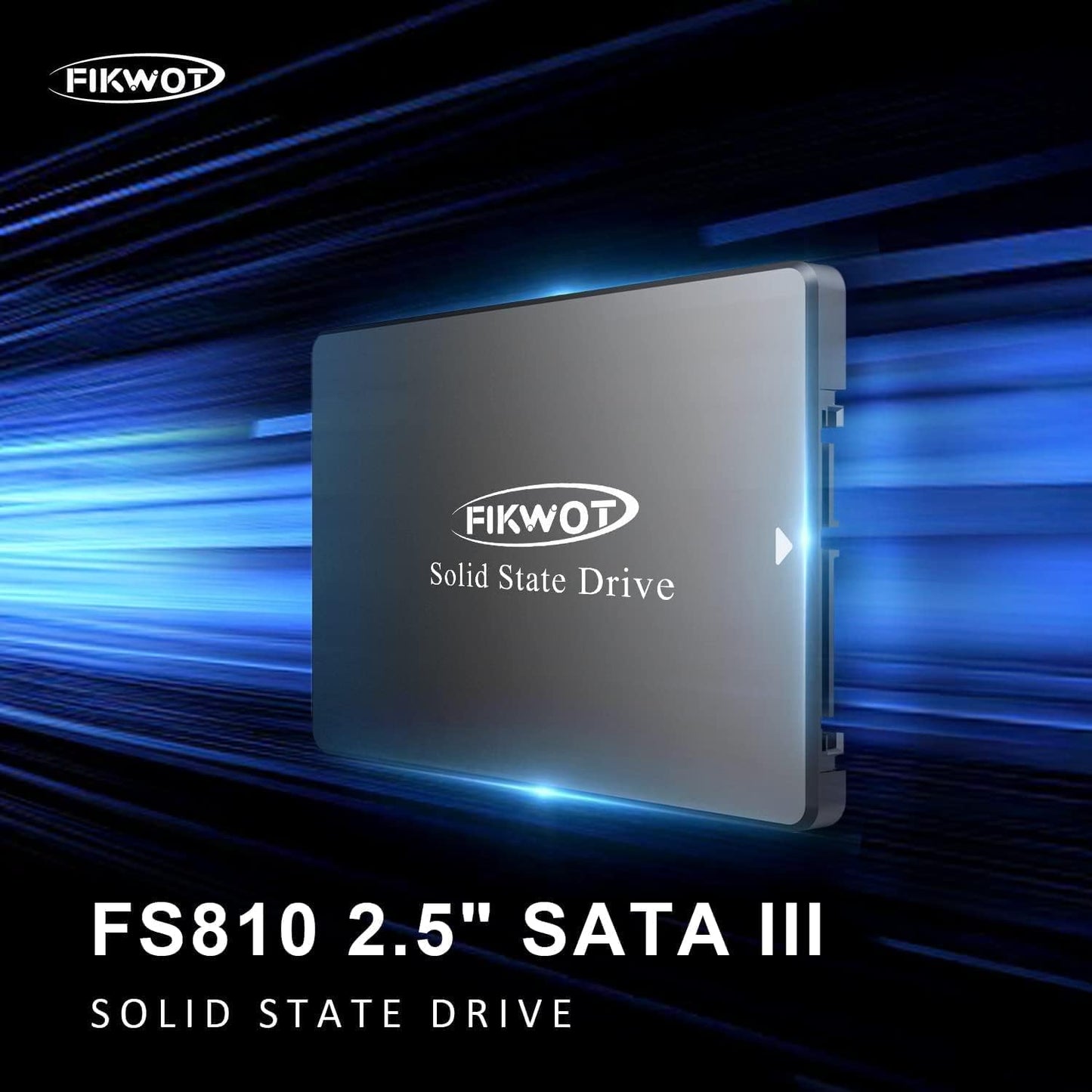 FS810 4TB SSD, 2.5" SSD SATA III 6Gb/s, Solid State Drives, Up to 560MB/s, 3D NAND TLC Flash, Internal SSD for Desktops and Laptops(Black)