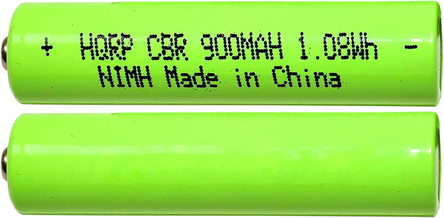 HQRP 2-Pack Battery Compatible with Panasonic Cordless Telephone 1.2V Battery HHR-75AAA/B, BK30AAABU, VTech BT205662, Outdoor Solar Garden Lights, TV Remote Control and Household Devices Replacement