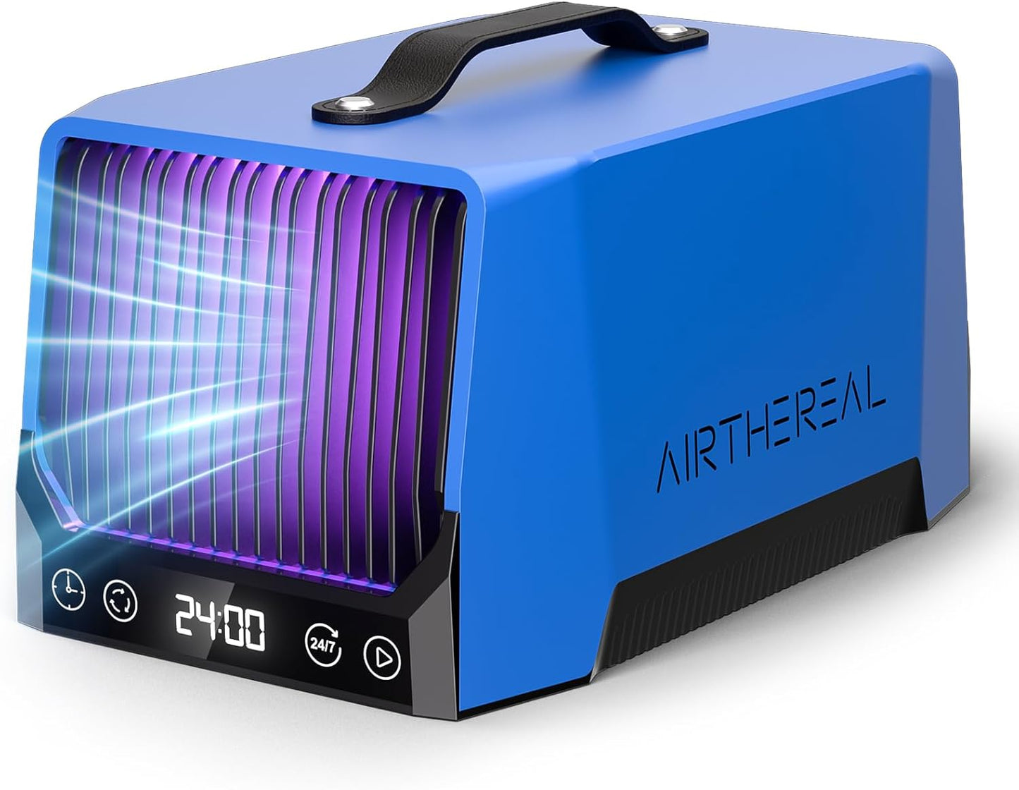Airthereal DA25 Desktop Ozone Generator, 60,000mg/h High Capacity Odor Eliminator for Smoke, VOCs and Pet Odors, Portable Ozone Machine for Home, Garage & Car, Cover up to 5,000 sq.ft (Blue)