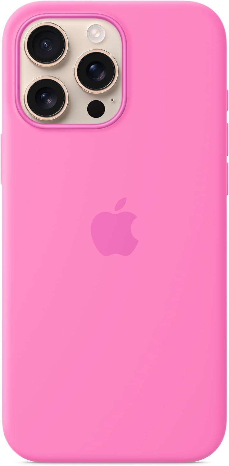 Apple iPhone 16 Pro Max Silicone Case with MagSafe and Camera Control: Lightweight Phone Case, Wireless Charging Compatible, Smooth Matte Finish; Peony