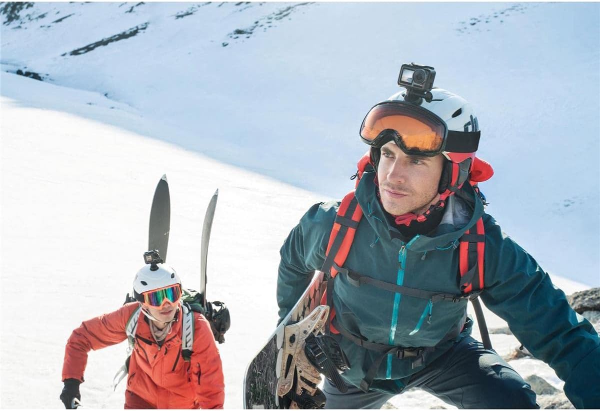 DJI Osmo Action - 4K Action Cam 12MP Digital Camera with 2 Displays 36ft Underwater Waterproof WiFi HDR Video 145° Angle, Black