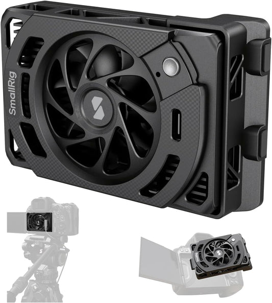 SMALLRIG R50 V / R6 II/ R5C / R50 / PowerShot V1 Camera External Cooling System with Dual-Speed Modes, Snap-On Cooling Fan with TEC Cooling Module for Sony ZV-E1/ A7 IV/ A6700/ FX3-5063