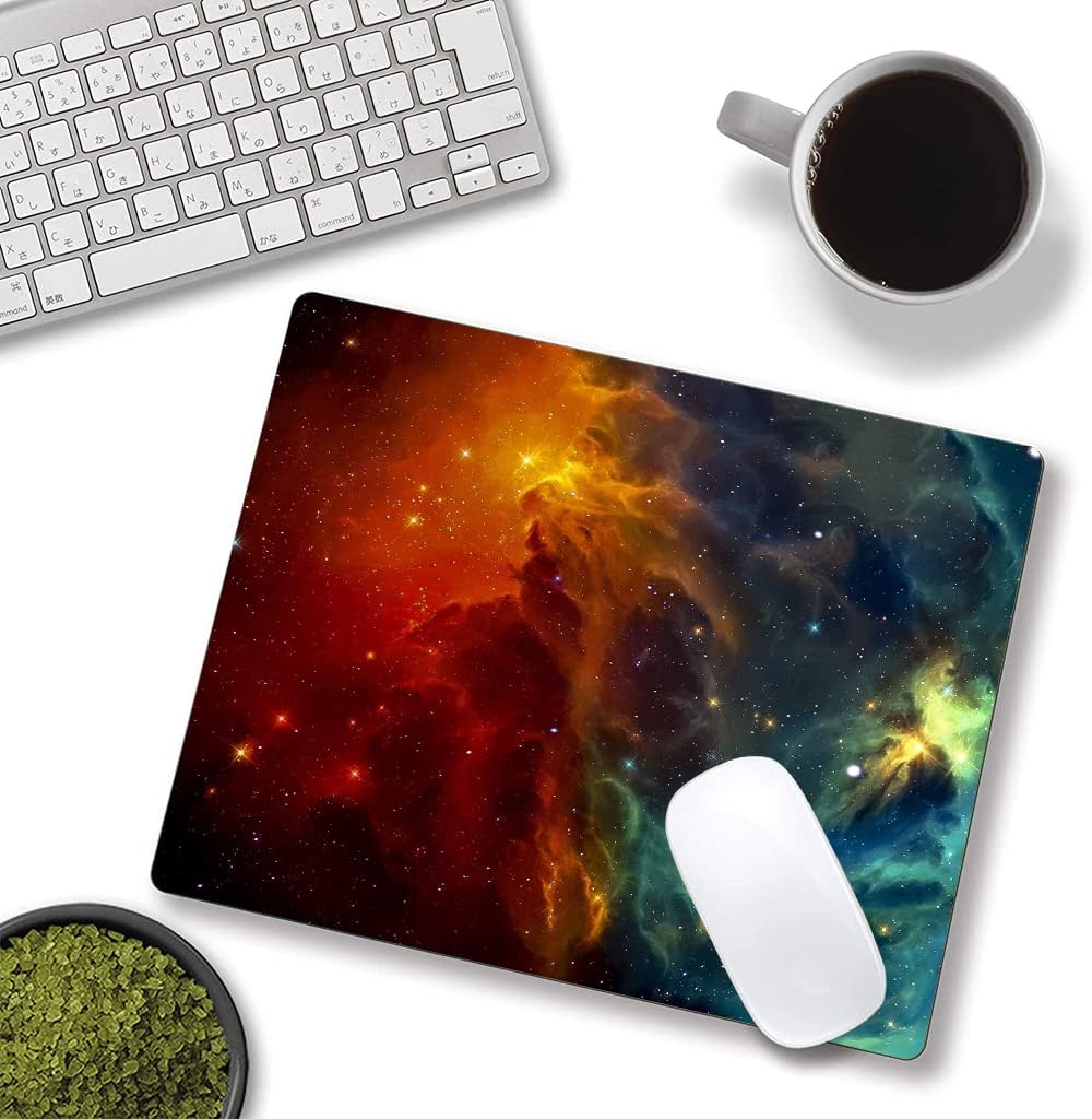 IMAYONDIA Square Galaxy Mouse Mat: Waterproof, Non-Slip, Cool Laptop & Computer Mouse Pad
