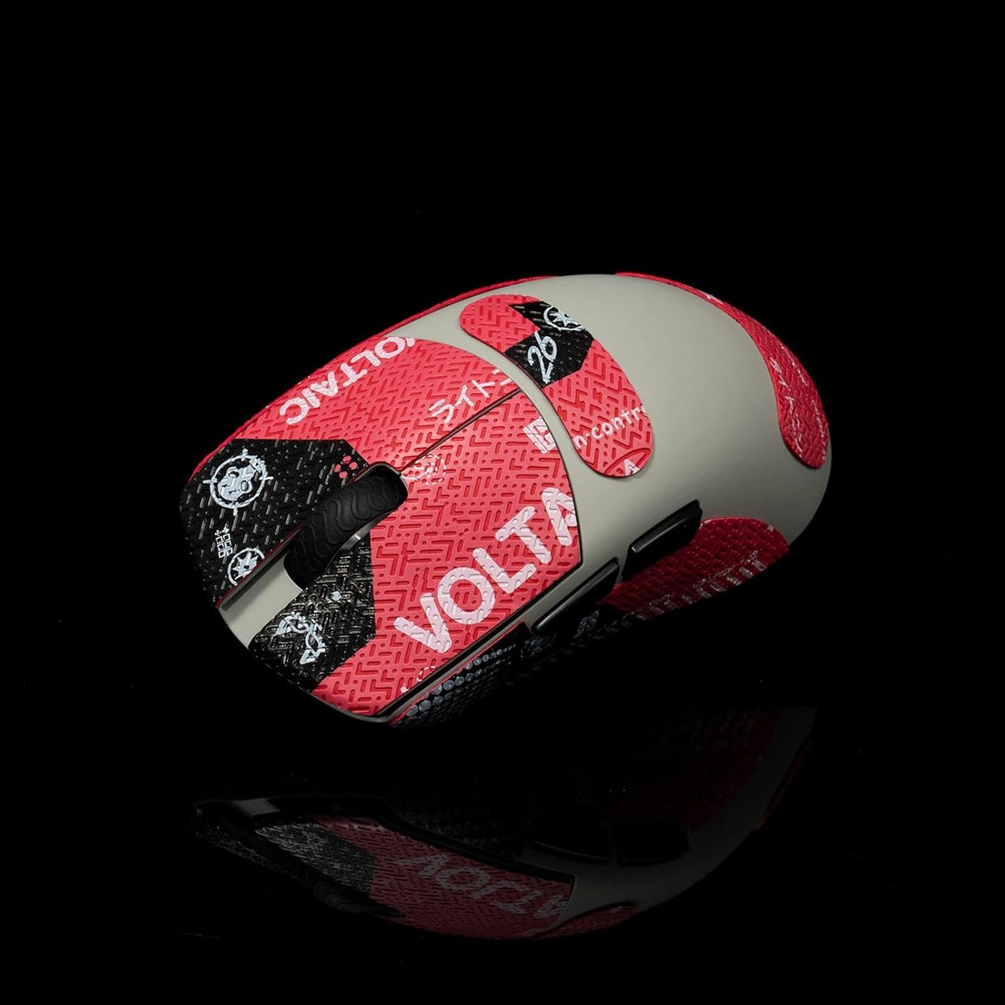 Grip Tape for Lamzu Atlantis Maya - Anti-Slip,Enhanced Control, Sweat Resistance,Improves FPS Gaming Grip & Mouse Protection [Pre-Cut] Blood X