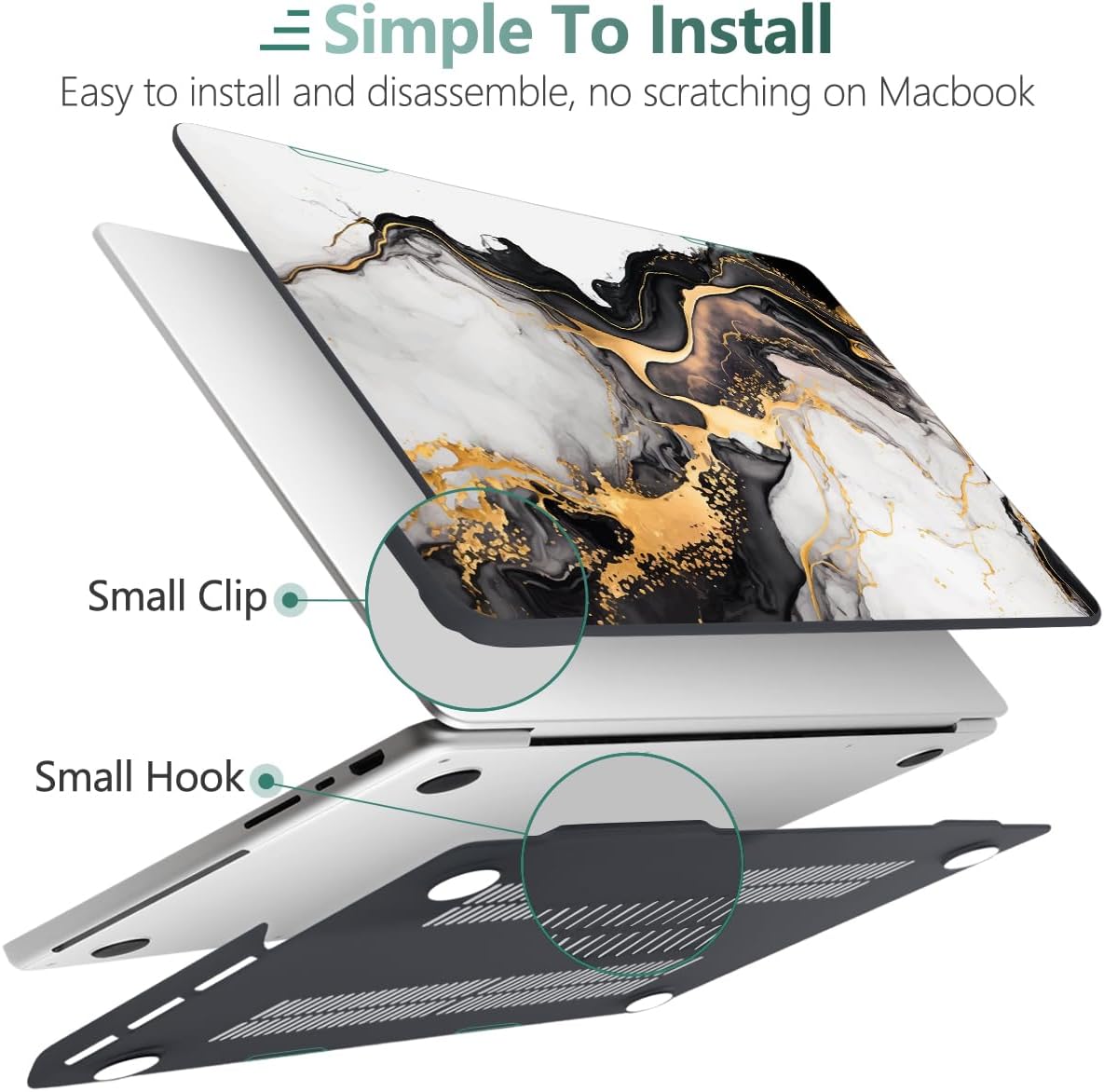 DONGKE for M4 MacBook Pro 16 Inch Case 2024 2023 2021 A3403 A3186 M3 A2991 M2 A2780 M1 A2485 Pro/Max Chip, Plastic Hard Shell Case & Keyboard Cover for Mac Pro 16 with Touch ID, Abstract Marble