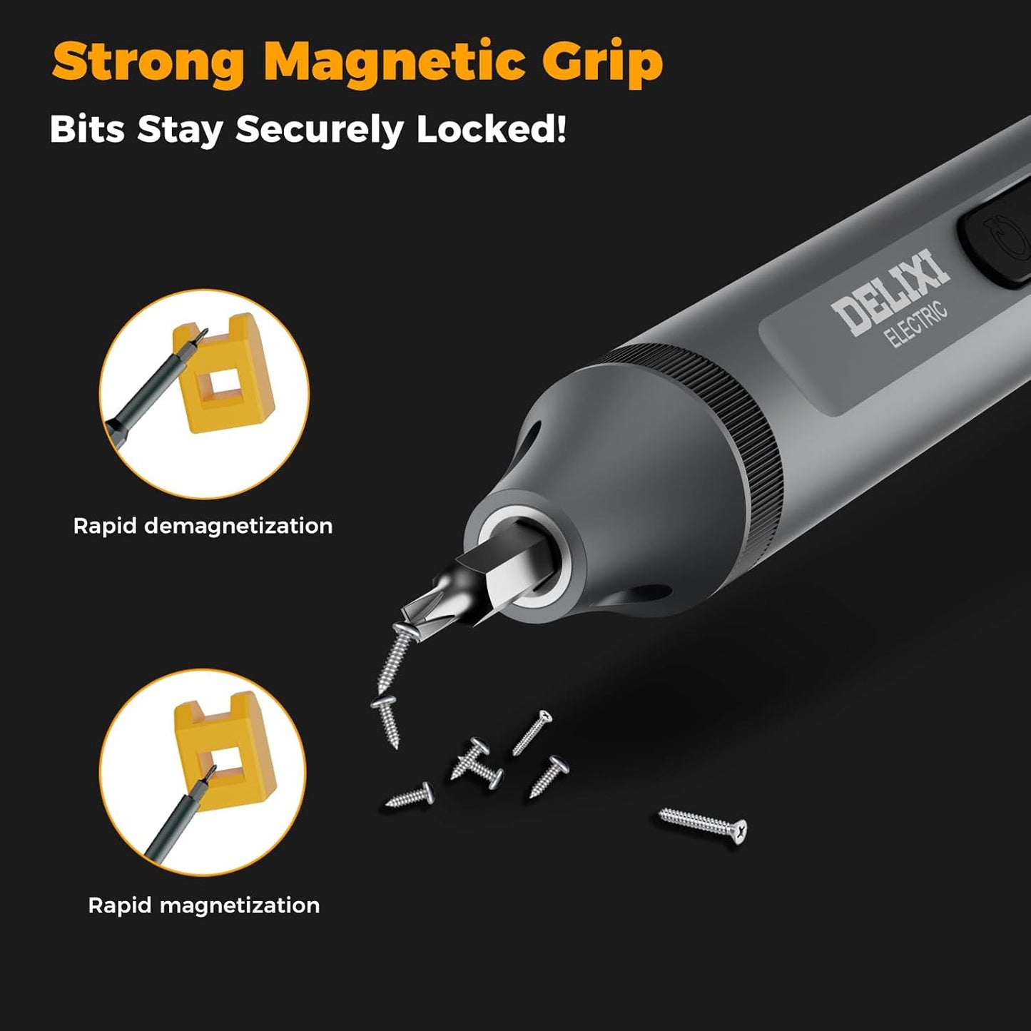 3.7V Electric Screwdriver Kit, 48-in-1 Dual-Head Precision Screwdriver Set with Manual and 170 RPM Electric Screwdriver, USB Rechargeable, Ideal for Precision Electronics Repair