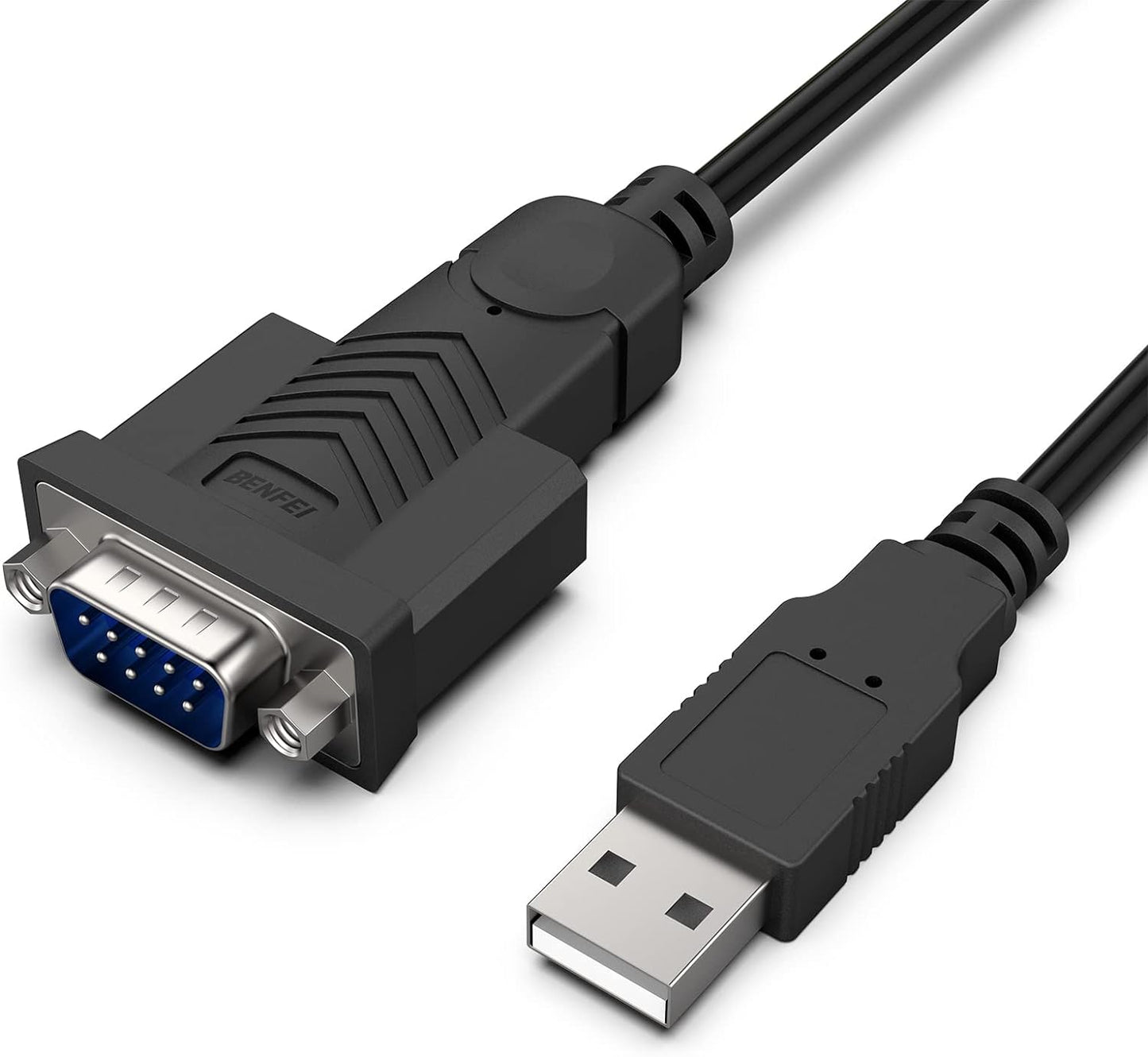 BENFEI USB to Serial Adapter,6 Feet USB to RS-232 Male (9-pin) DB9 Serial Cable, Prolific Chipset, Windows 11/10/8.1/8/7, Mac OS X 10.6 and Above（Not VGA）
