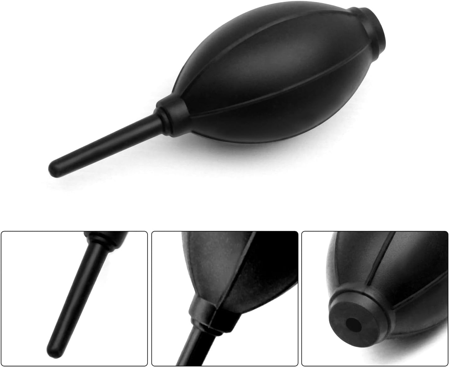 Silicone Soft Tip Manual Air Blower,Dust Cleaner for DSLR,Camera Lens,Camera Sensor,LCD,Keyboard,Watch,Coffee Machine,Cleaning Air Blower (Long Nozzle)