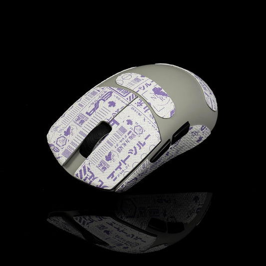 Grip Tape for Lamzu Atlantis Maya - Anti-Slip,Enhanced Control, Sweat Resistance,Improves FPS Gaming Grip & Mouse Protection [Pre-Cut] EVA White Purple 0.5mm