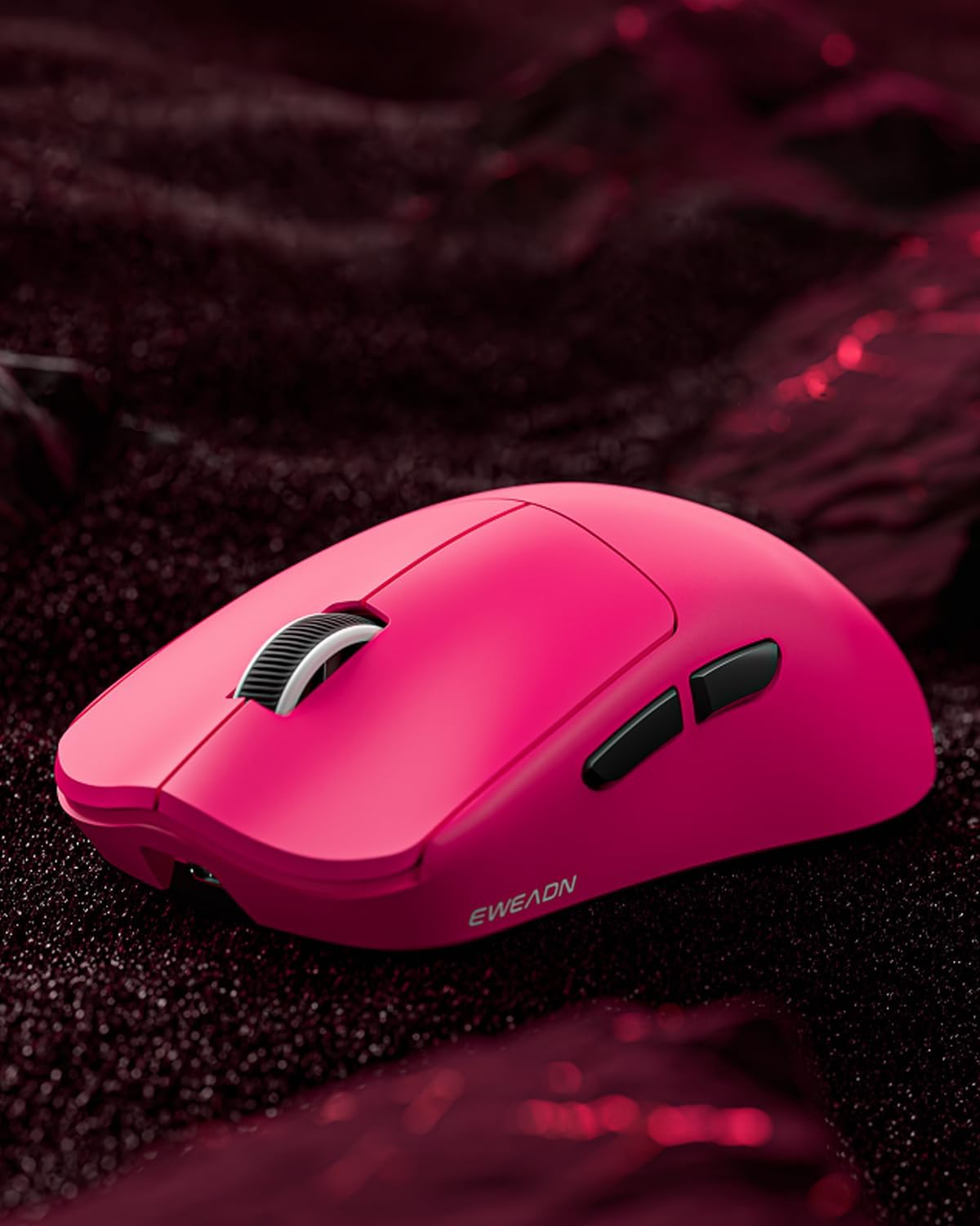 EWEADN X23Pro Wireless Gaming Mouse, 2.4G/BT5.0/USB-C Esports Gaming Mouse, 49g Lightweight Mouse Gaming, 12000 DPI Wireless Mouse with 6 Programmable Buttons,For Laptop/PC/Mac, Raspberry Pink