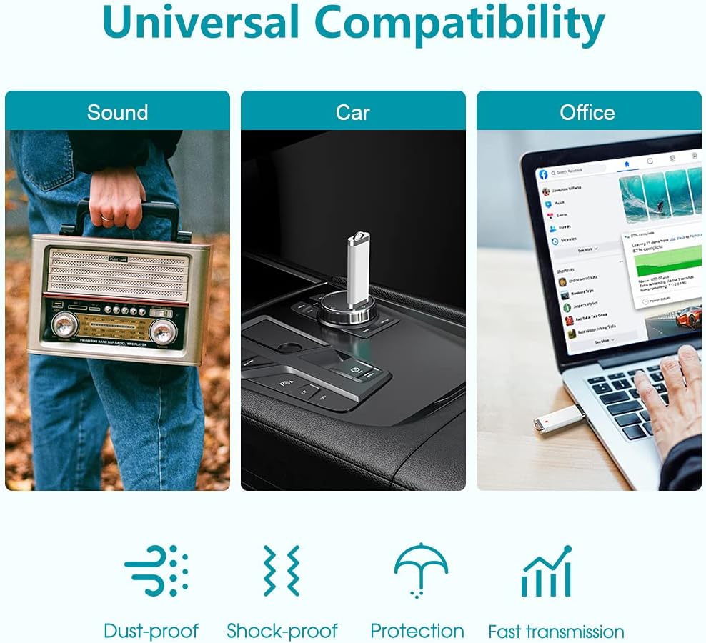 KEXIN 8 GB Flash Drive 10 Pack 8GB USB Flash Drive Thumb Drive Jump Drive Pen Drive Memory Stick 10 Pack White